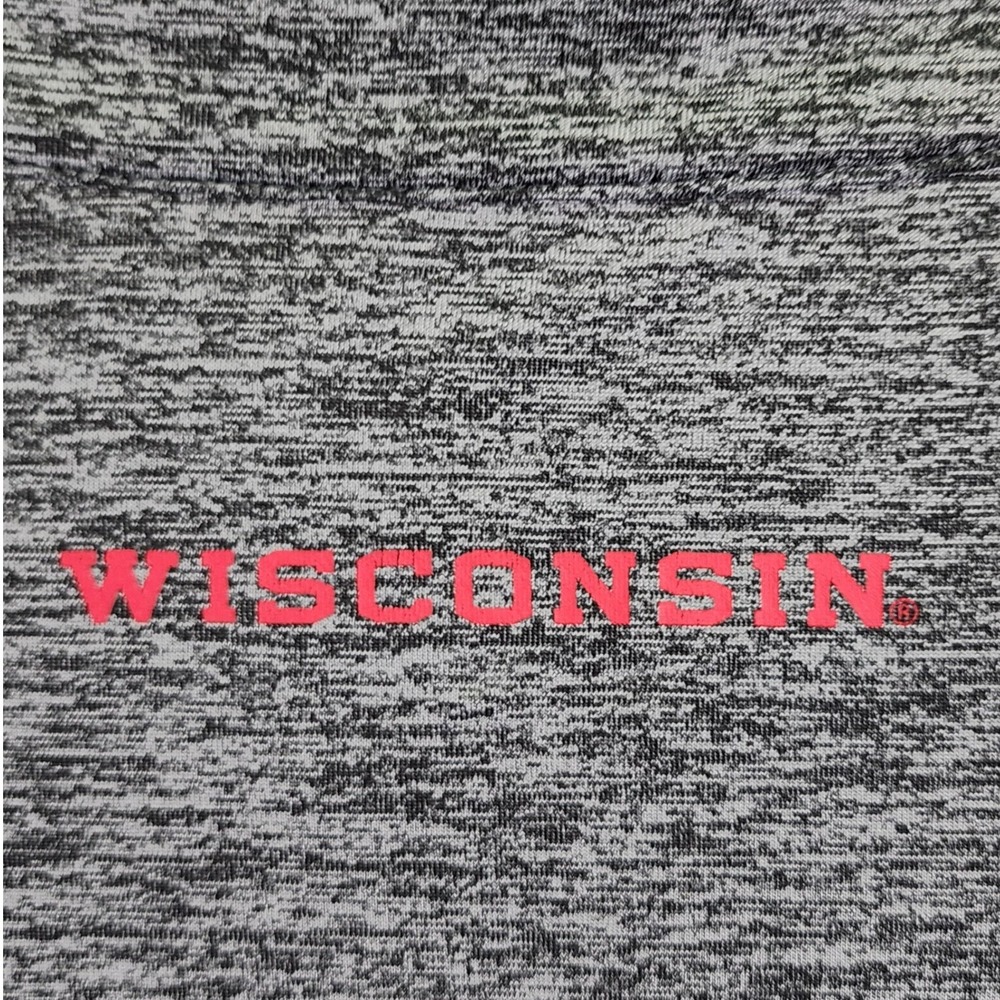 Wisconsin Badgers Quarter Zip Colosseum Pullover Mens XL Gray Space Dye Sport - Picture 5 of 13